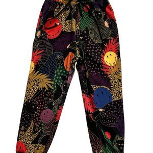 Farm Rio Pop Jungle Smiley Sweatpants (S)